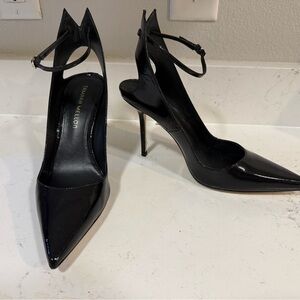 Tamara Mellon Glossy Black Pointed Heels